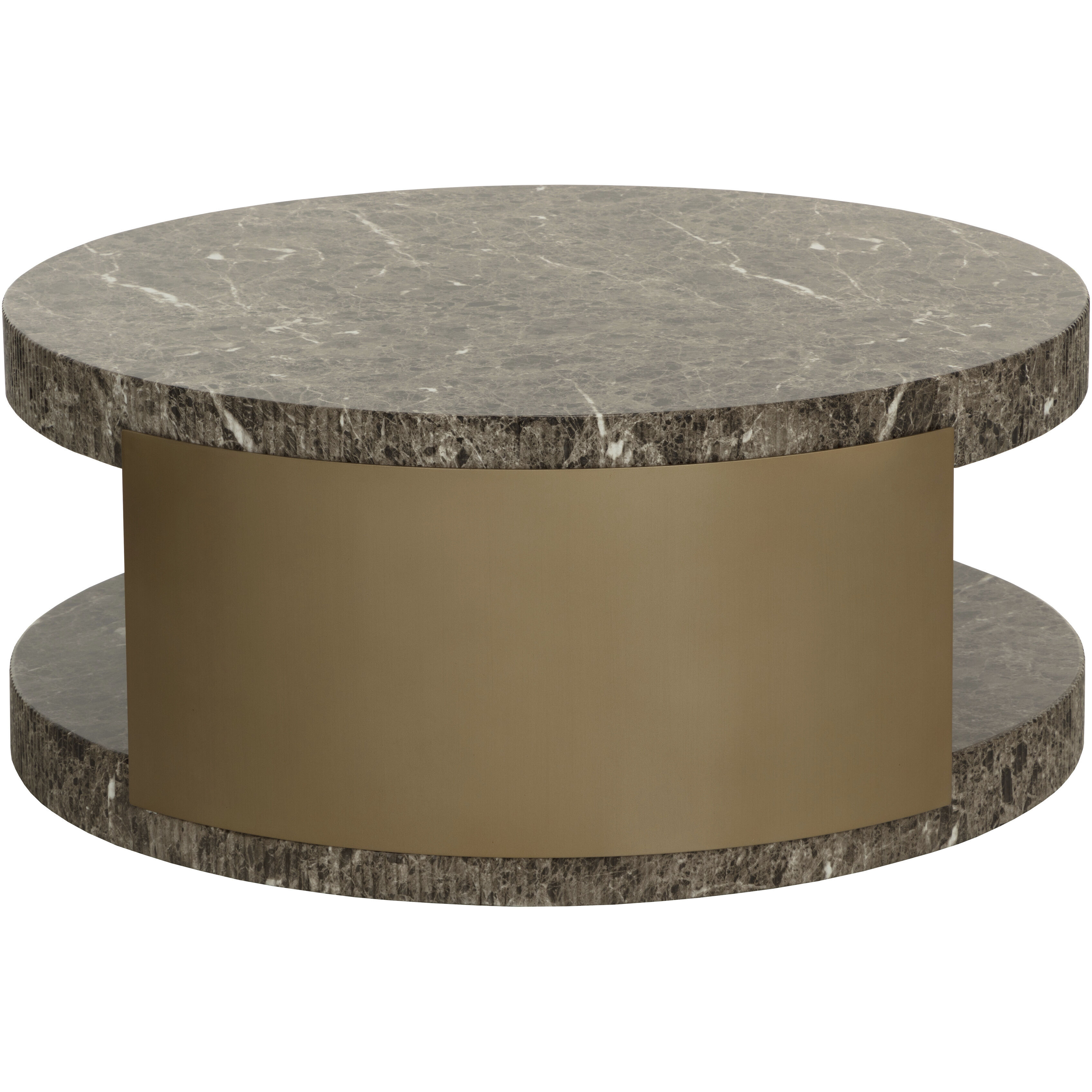 Cavette 38 X 16 inch Marble Look / Dark Emperador Outdoor Coffee Table